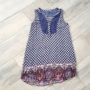 Kori  America  Sleeveless blue  summer dress size small